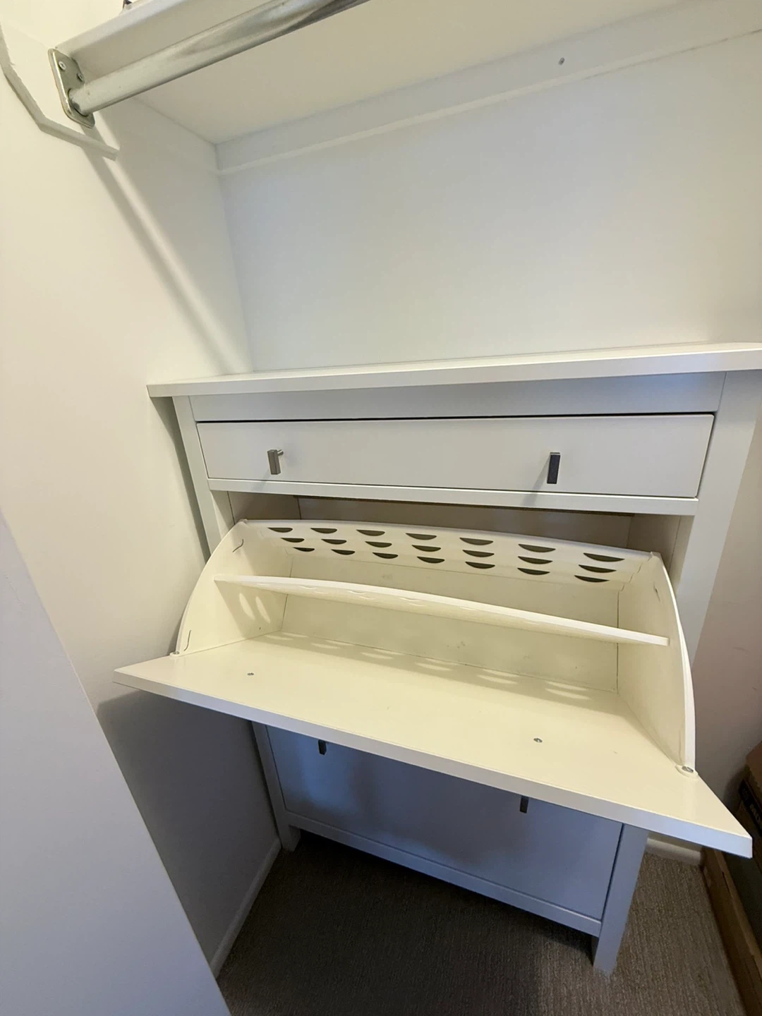 IKEA GULLABERG White Shoe Cabinet 34 5/8x11x48" - photo 2