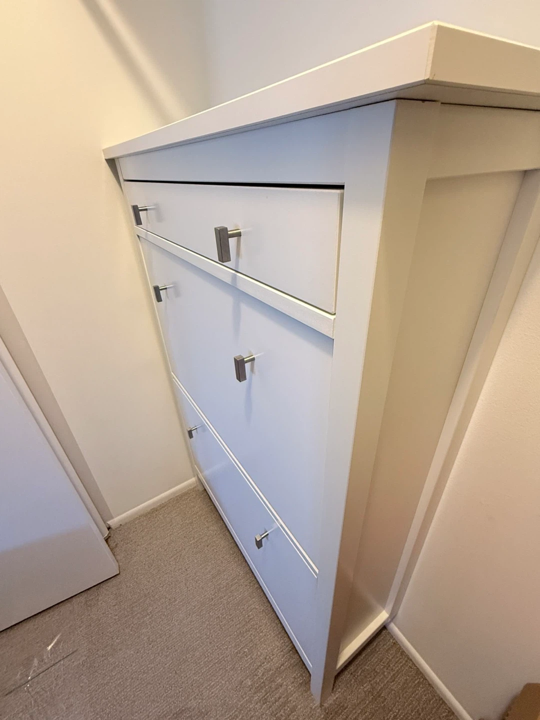 IKEA GULLABERG White Shoe Cabinet 34 5/8x11x48" - photo 3