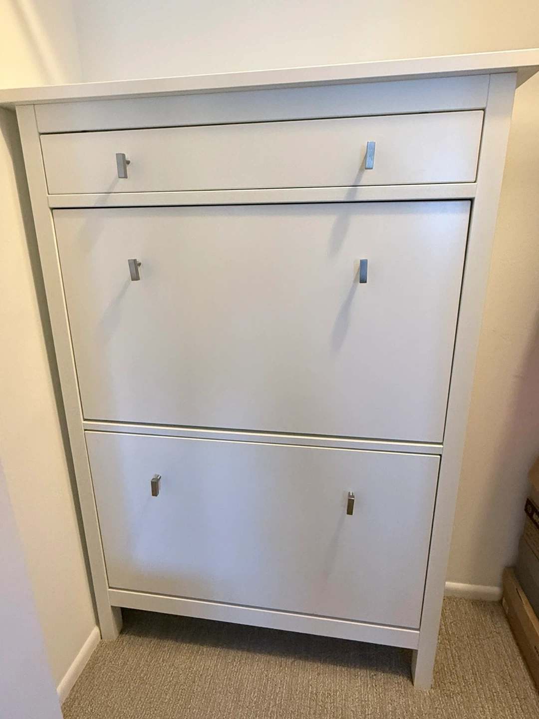 IKEA GULLABERG White Shoe Cabinet 34 5/8x11x48"