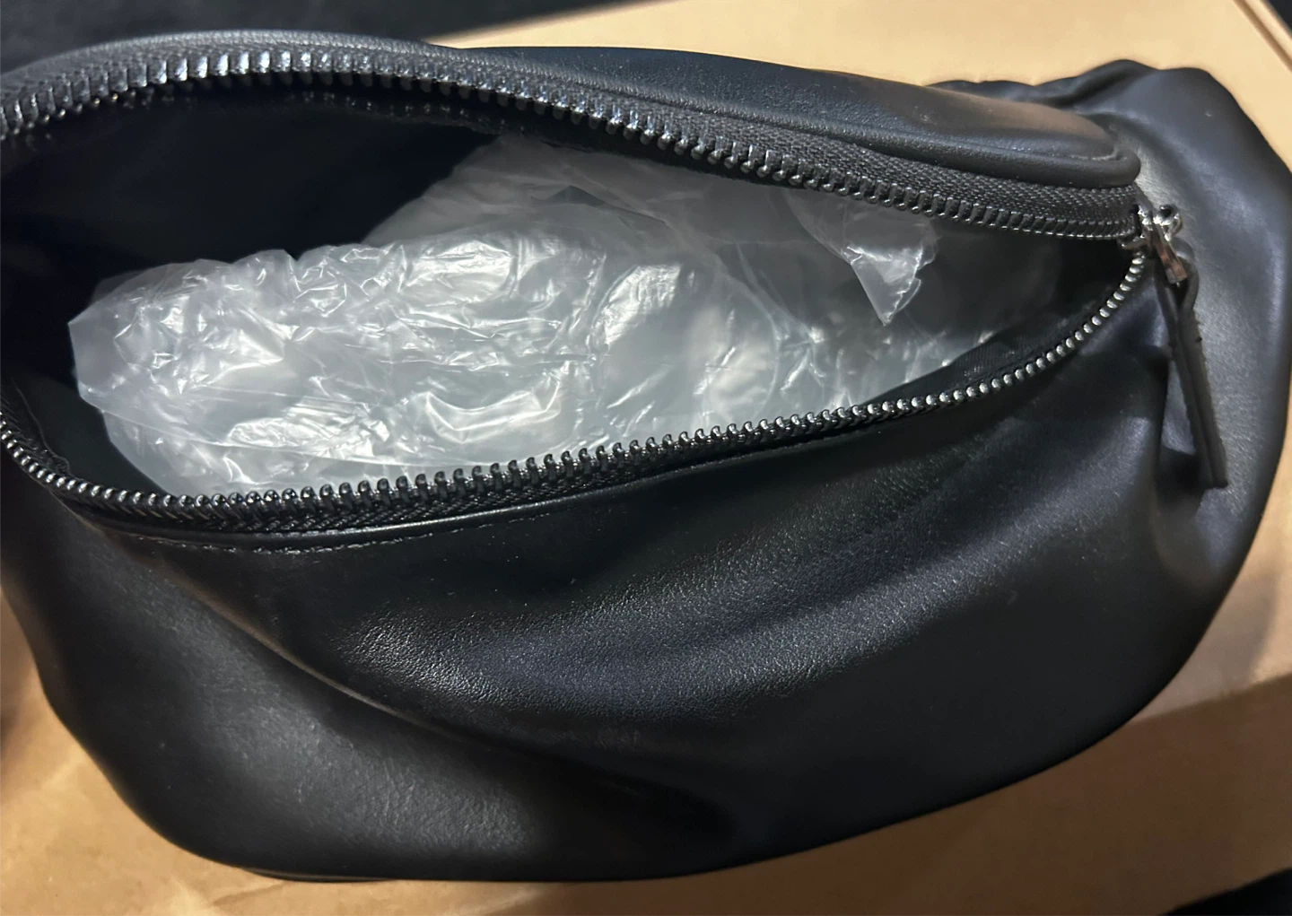 Black Faux Leather Fanny Pack / Crossbody Bag - photo 3