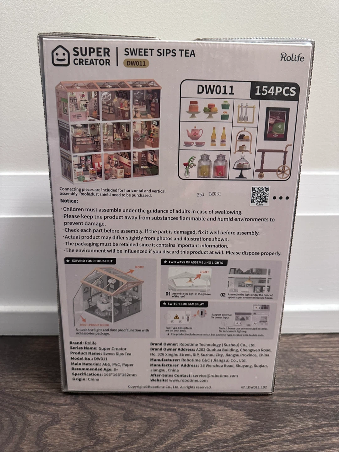 Rolife Super Creator Sweet Sips Tea DW011 Miniature House Kit - photo 2
