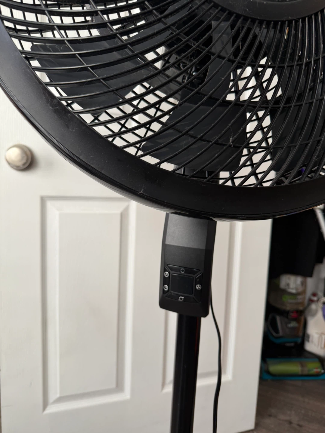 Modern all-black standing / floor fan. - photo 3