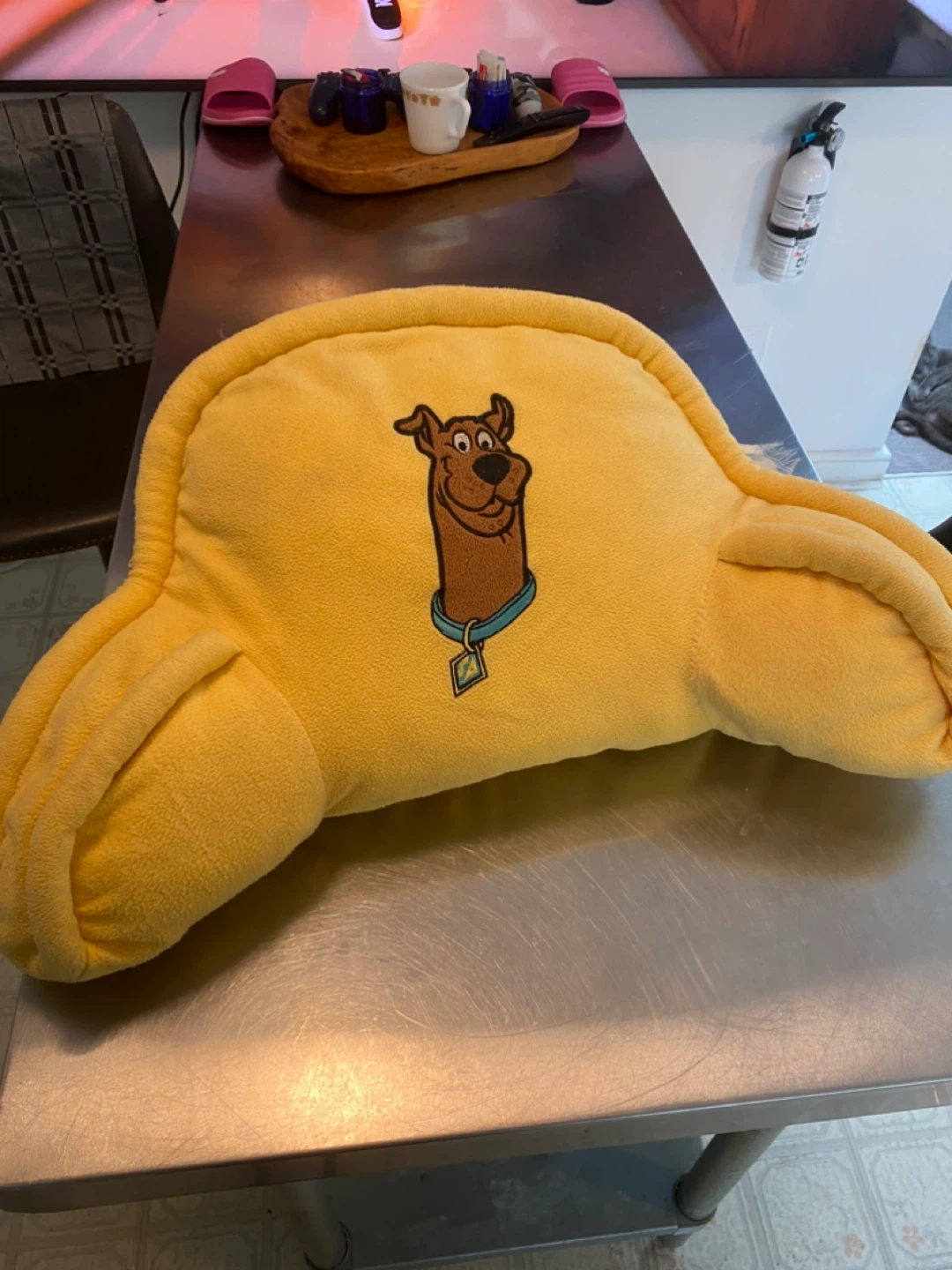 Yellow Scooby-Doo Bed Rest Pillow