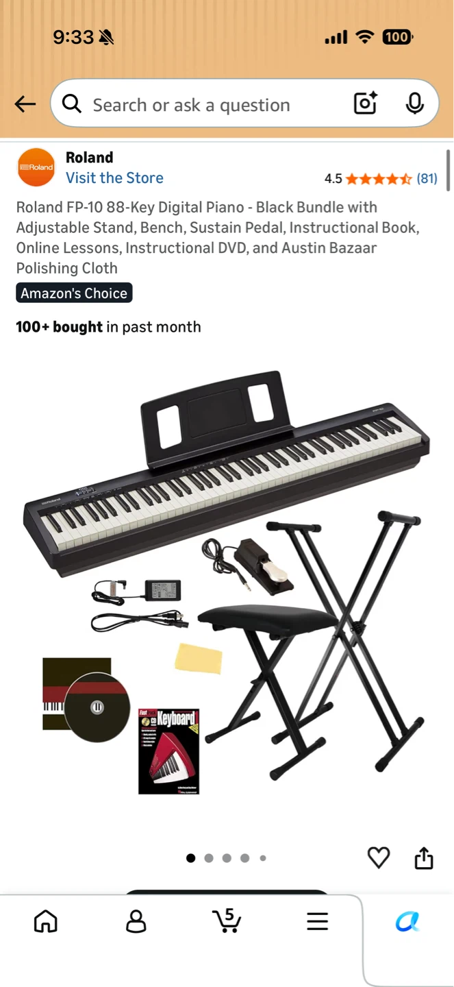 Roland FP-10 88-Key Digital Piano