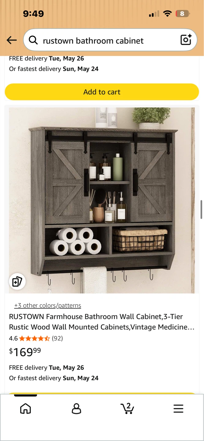Large Farmhouse Bathroom Cabinet w/ Sliding Barn Doors! - photo 4