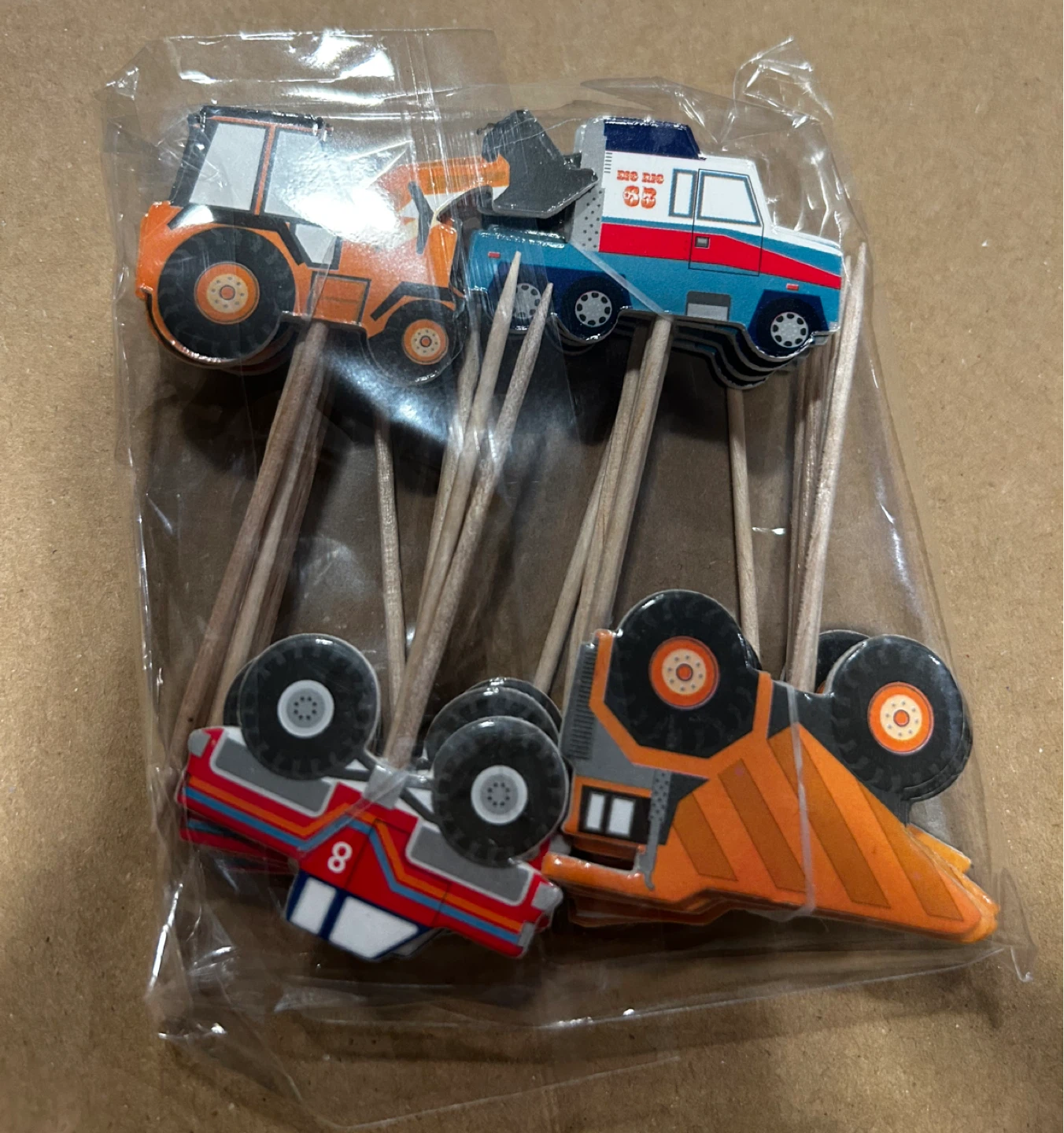 Construction Birthday Party Signs & Cupcake Toppers - photo 2
