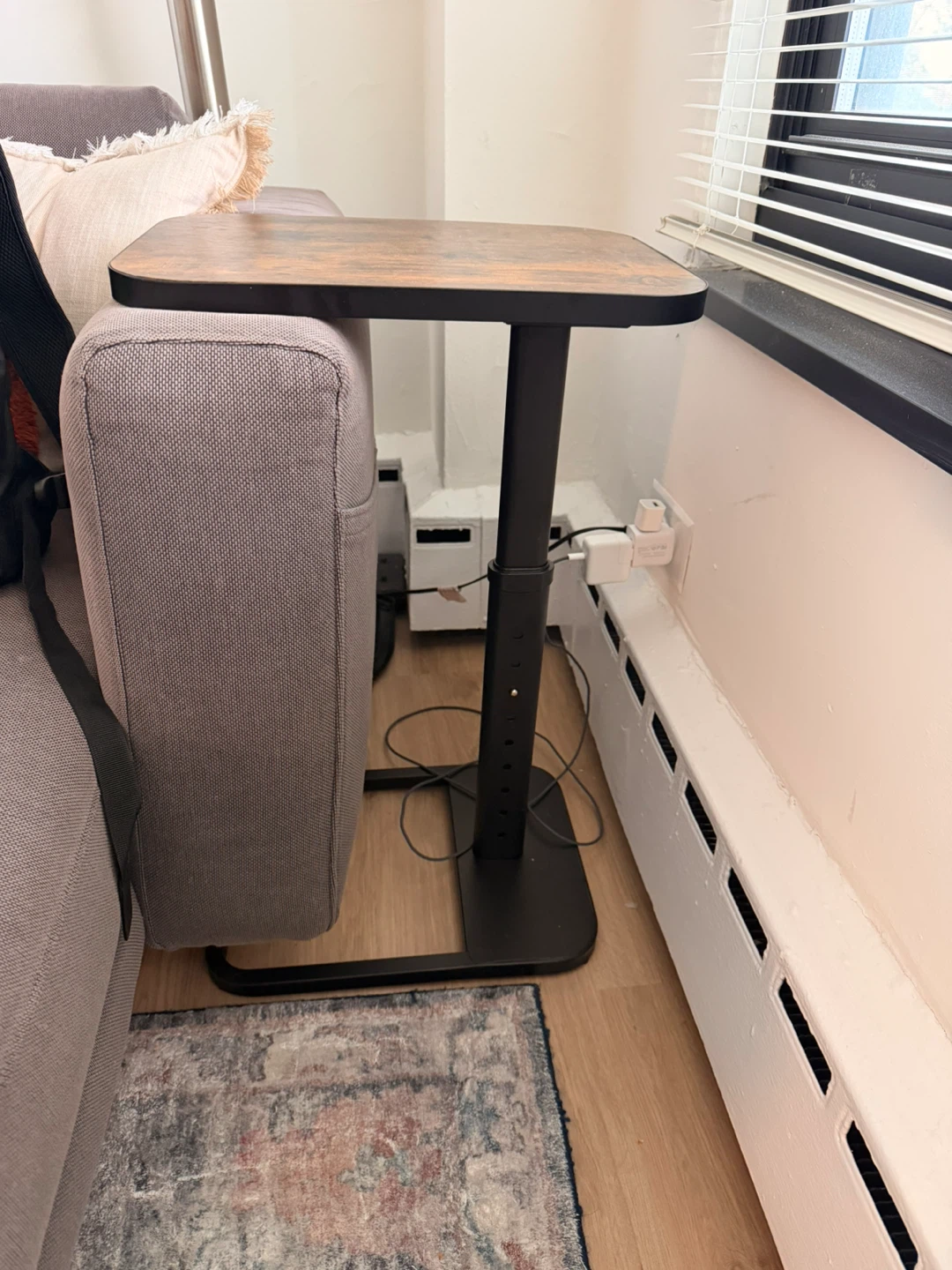 Adjustable Height Side Table - photo 2