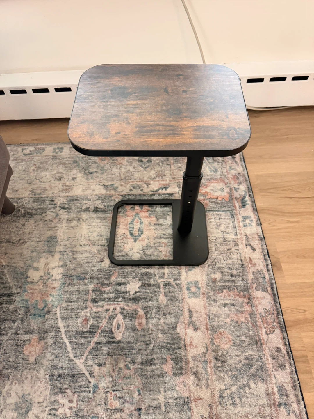 Adjustable Height Side Table