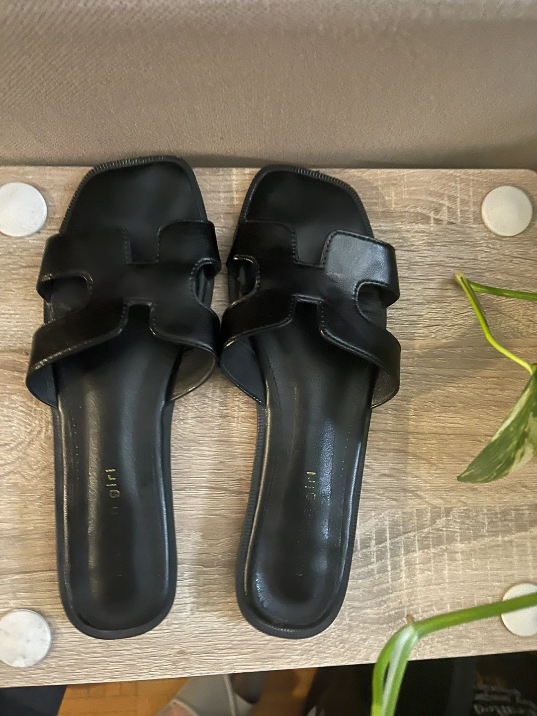 Malia Girl Black Slide Sandals - photo 2