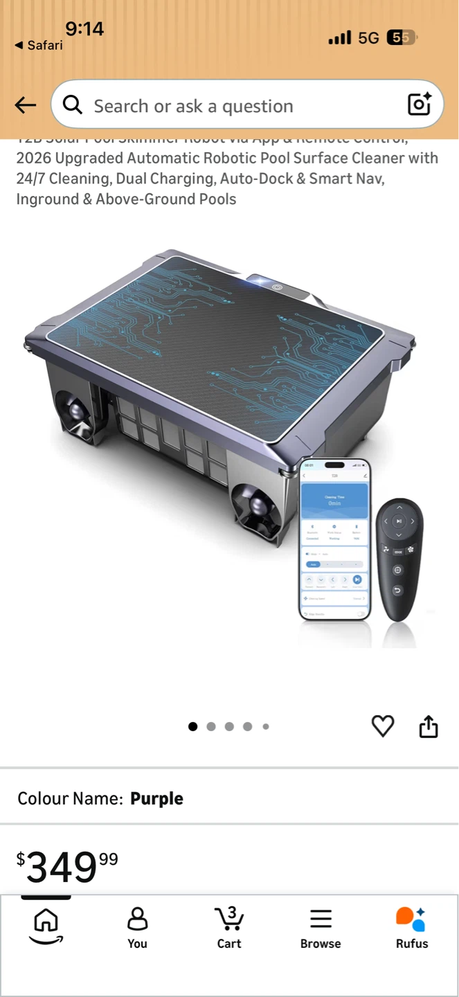 T18/T26 Robotic Pool Surface Cleaner with Remote - photo 3