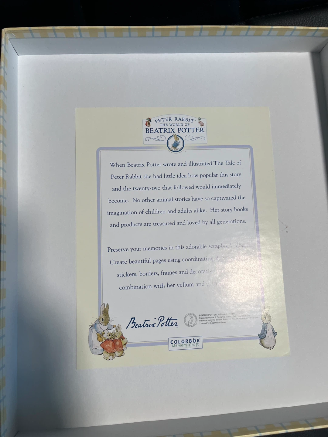 Vintage Beatrix Potter Peter Rabbit Memory Album Scrapbook - photo 4