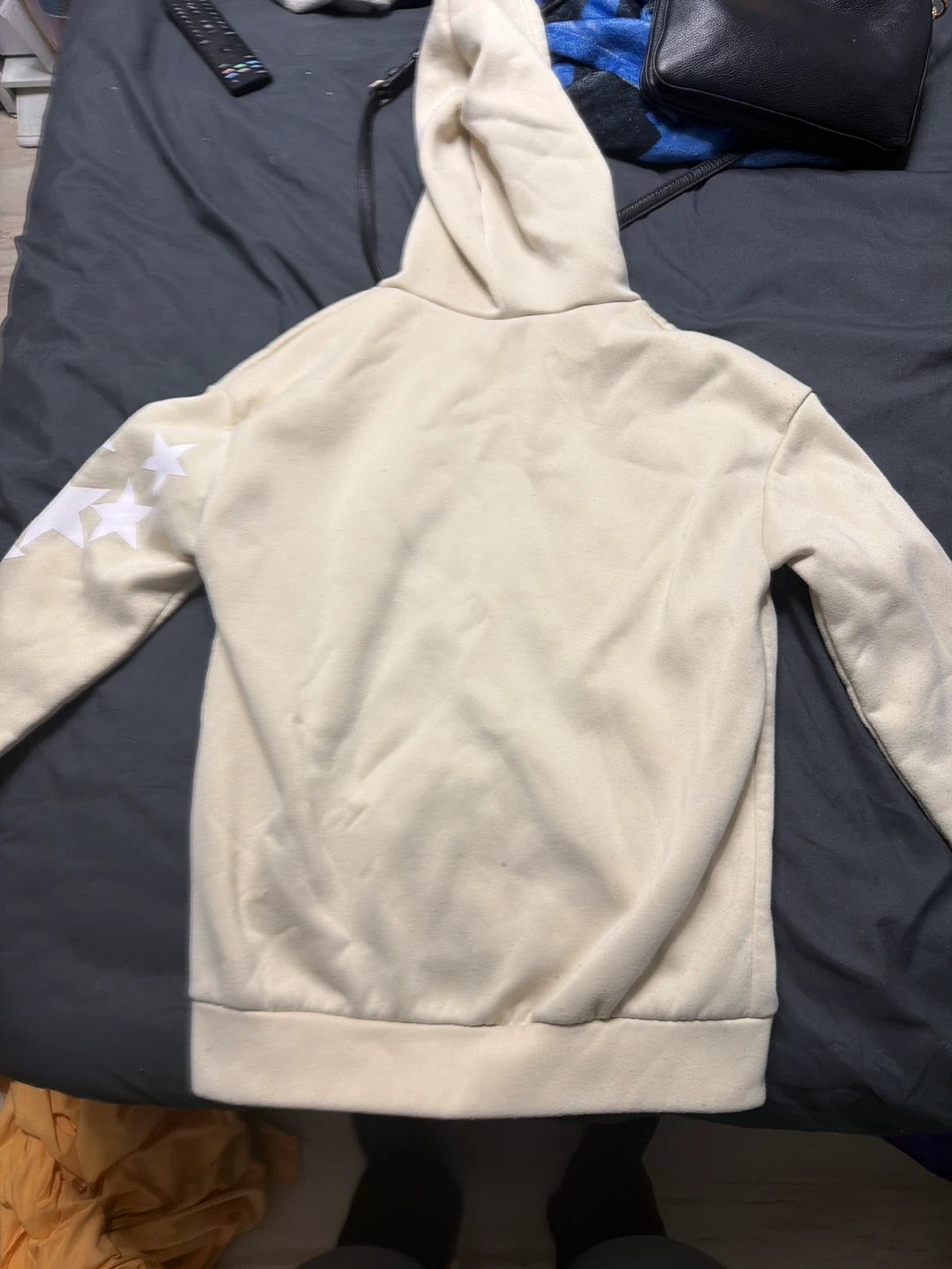 Cream Teddy Bear Zip-Up Hoodie - photo 2