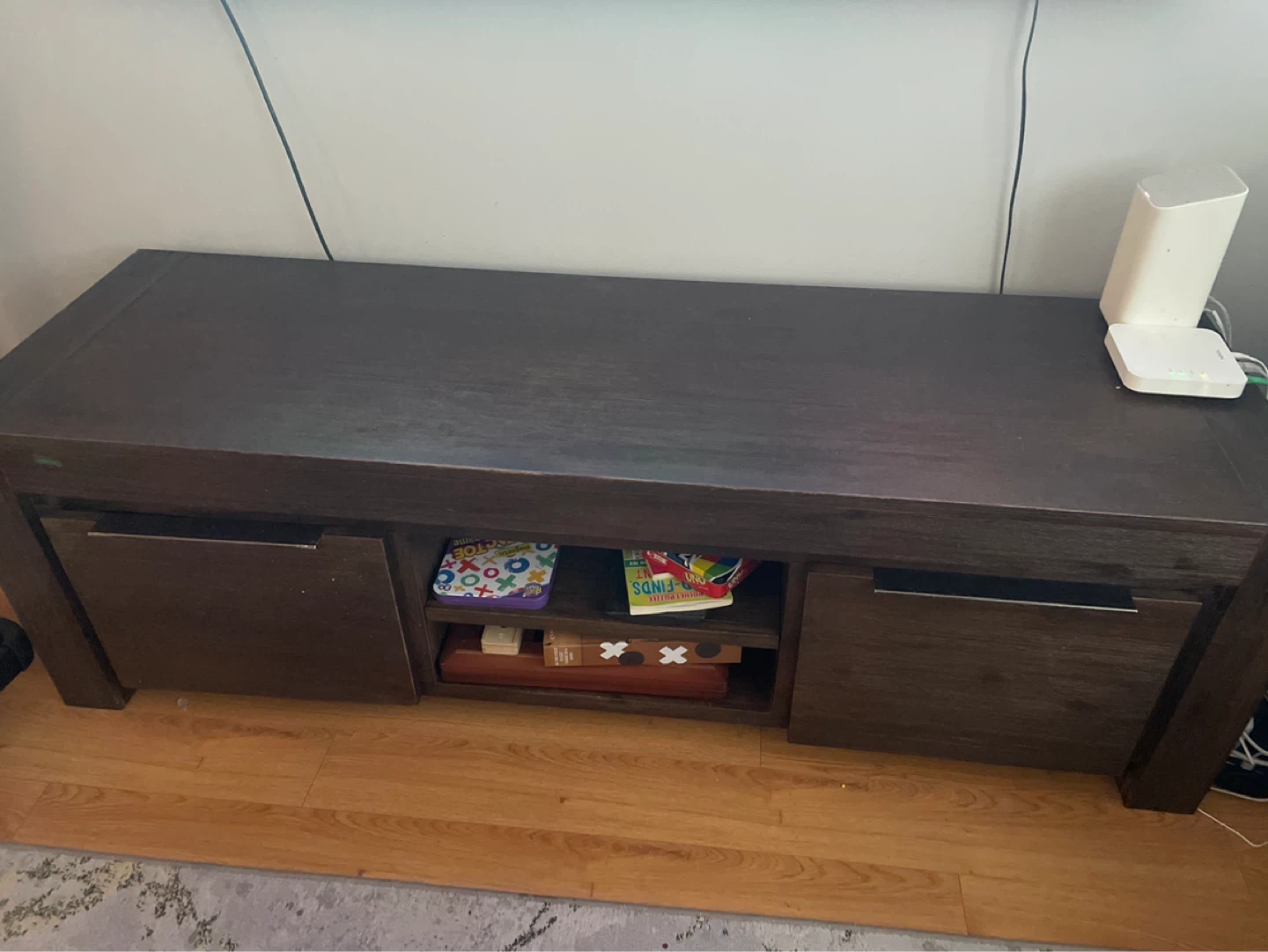 Dark Wood TV Stand