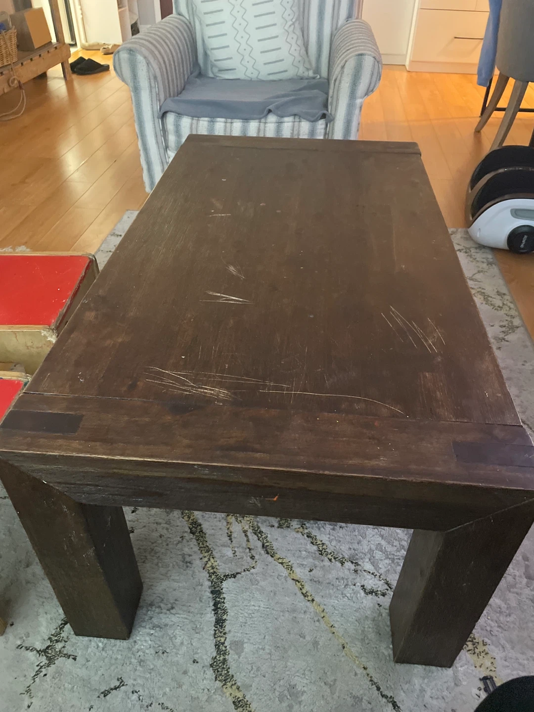 Dark Wood Coffee Table