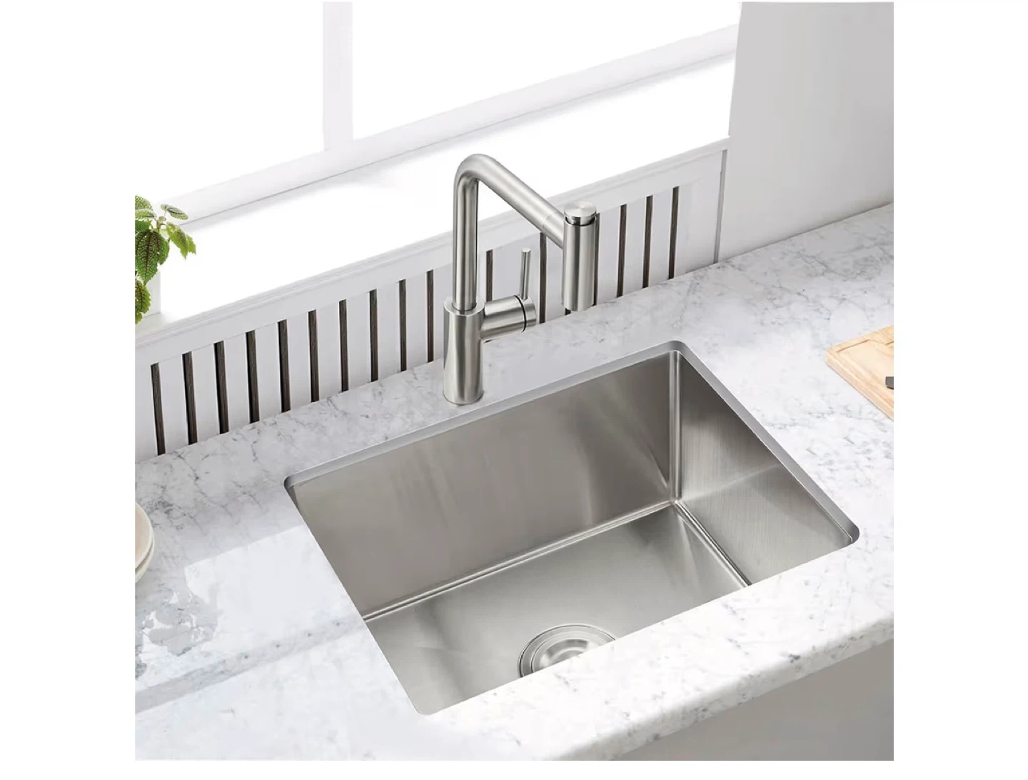 MENATT 23-Inch Undermount Single Bowl Kitchen Sink - photo 2
