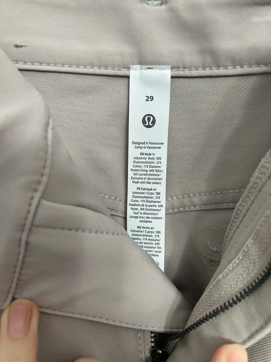 Lululemon EasyFive Classic Wide-Leg Pants Size 29 Beige - photo 5