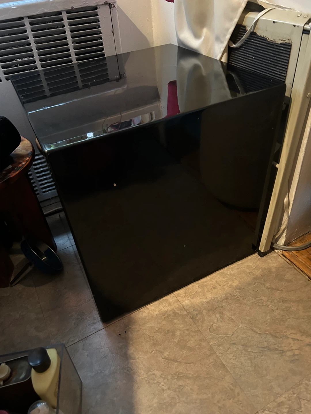 Black Lacquer Side Table/Pedestal/Display - photo 2