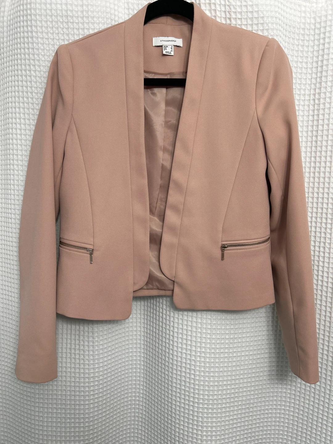 Atmosphere Pink Cropped Blazer - Size USA 4