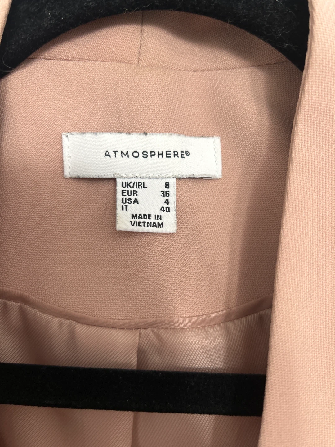 Atmosphere Pink Cropped Blazer - Size USA 4 - photo 2