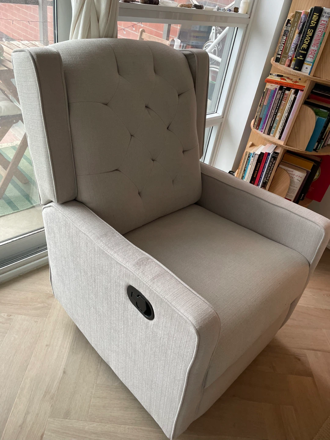 Serta Convertible Glider Recliner in Light Grey - photo 5