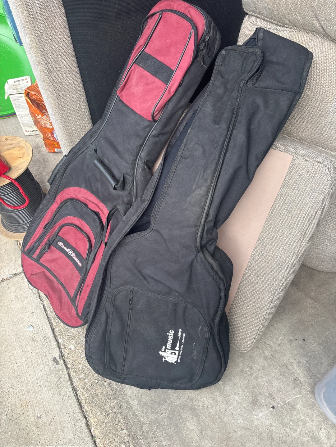 Guitar bags used best offer . Garage sale today 5/23/26