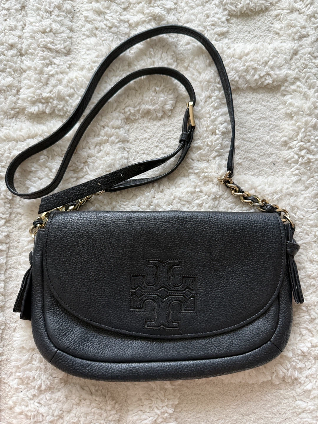 Tory Burch Black Leather Crossbody Bag - photo 2