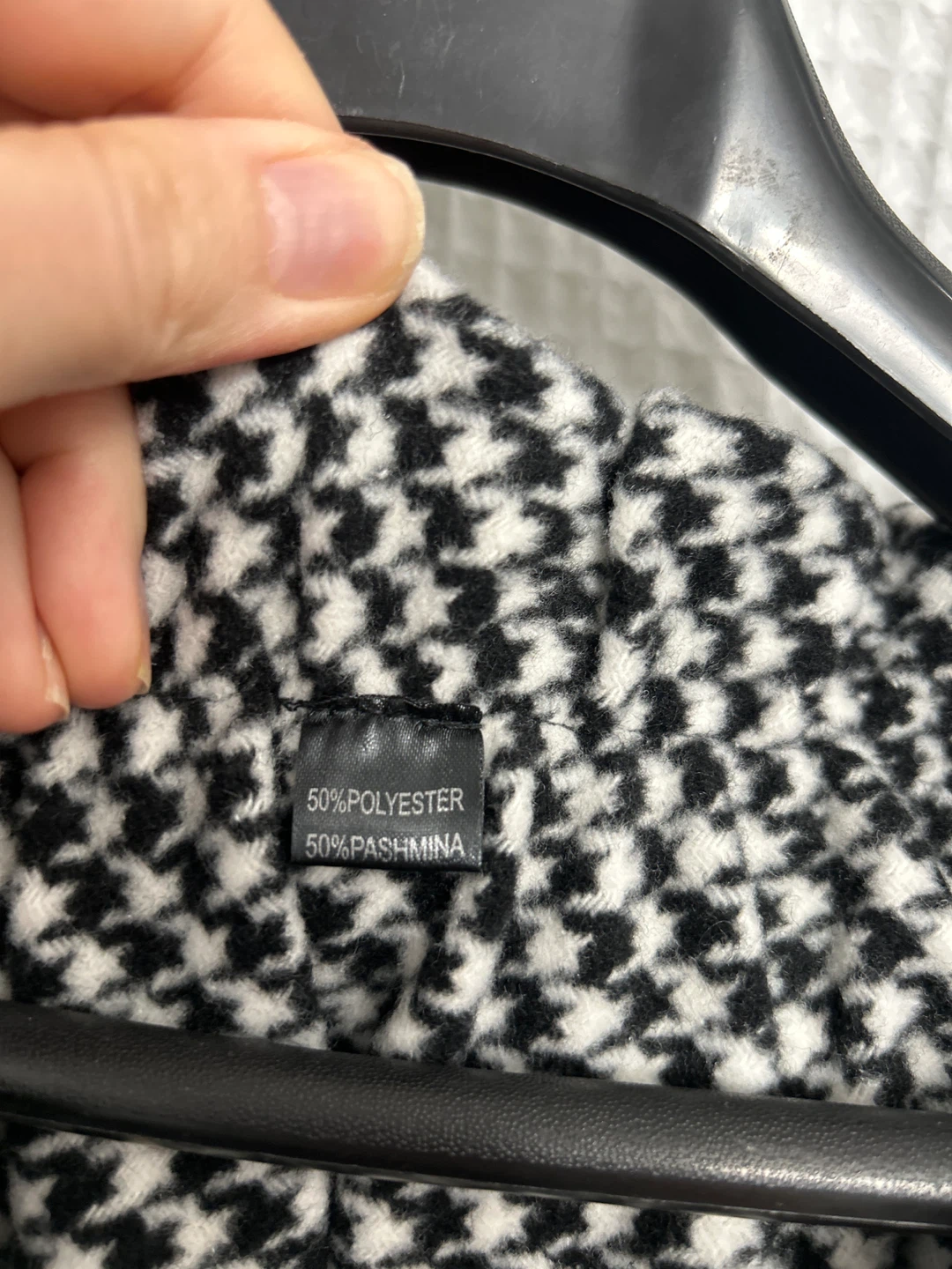 Houndstooth Poncho Cape with Toggle Closure - photo 3