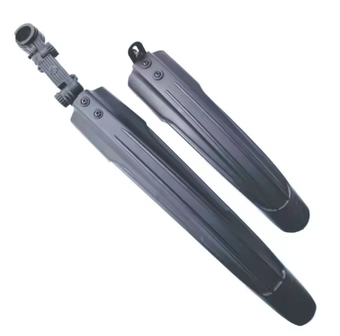 Black Bicycle Fenders Set