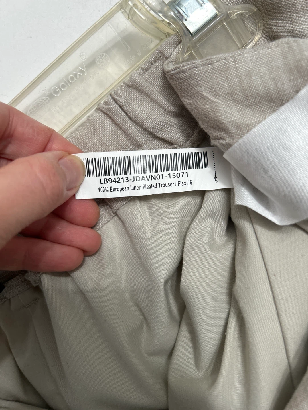 Quince 100% European Linen Pleated Trouser - Size 6 - photo 5