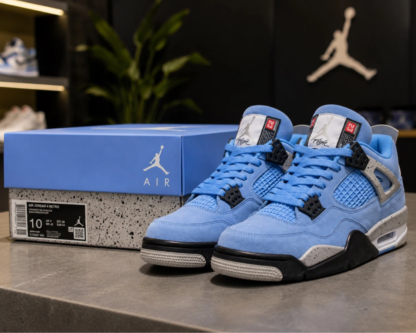 Air Jordan 4 Retro University Blue Men's Shoes