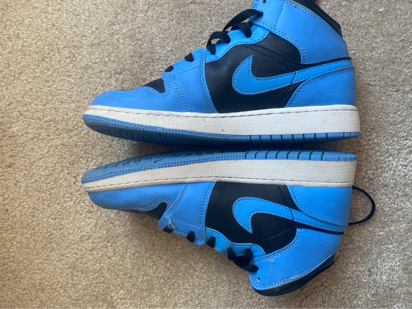 Air Jordan 1 Mid SE (GS) - Blue/Black - photo 2