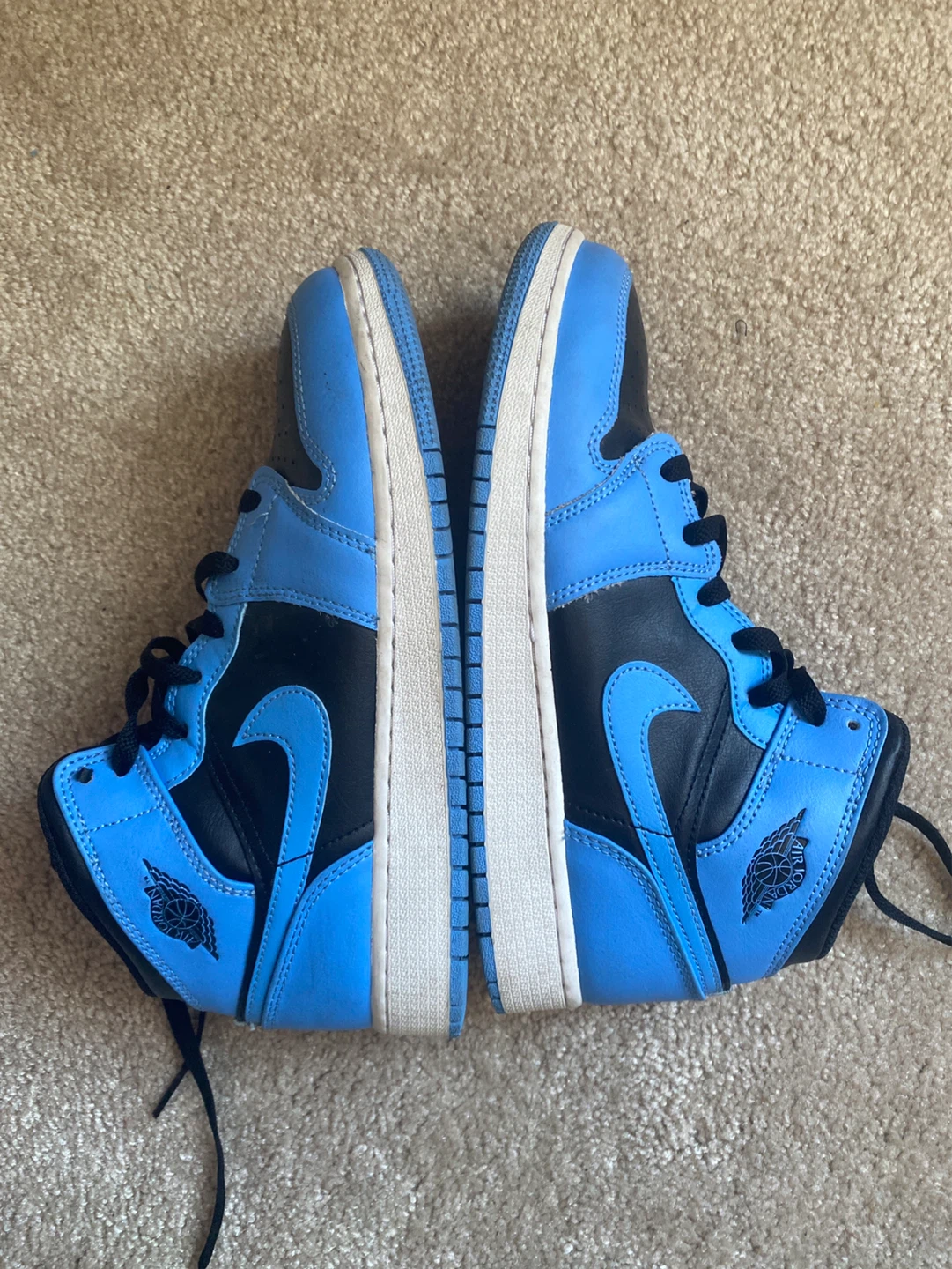 Air Jordan 1 Mid SE (GS) - Blue/Black - photo 3