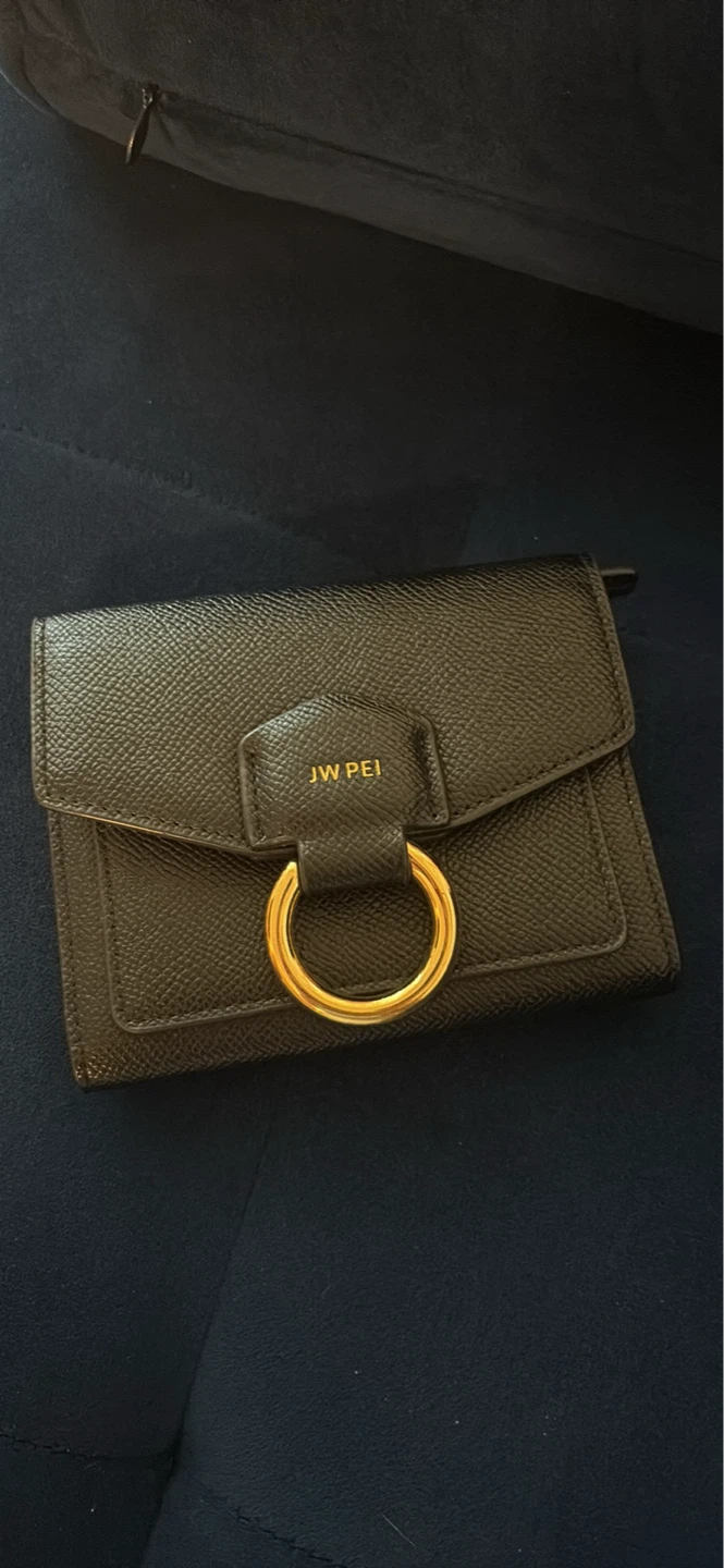 JW Pei Black Leather Wallet *never used!*