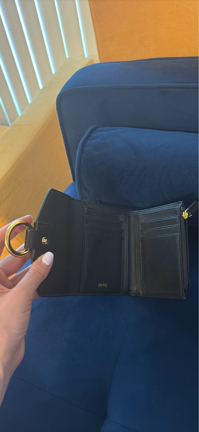 JW Pei Black Leather Wallet *never used!* - photo 4