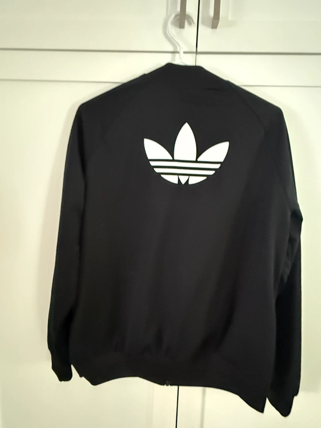 Adidas Track Jacket - Black with White Stripes - photo 2