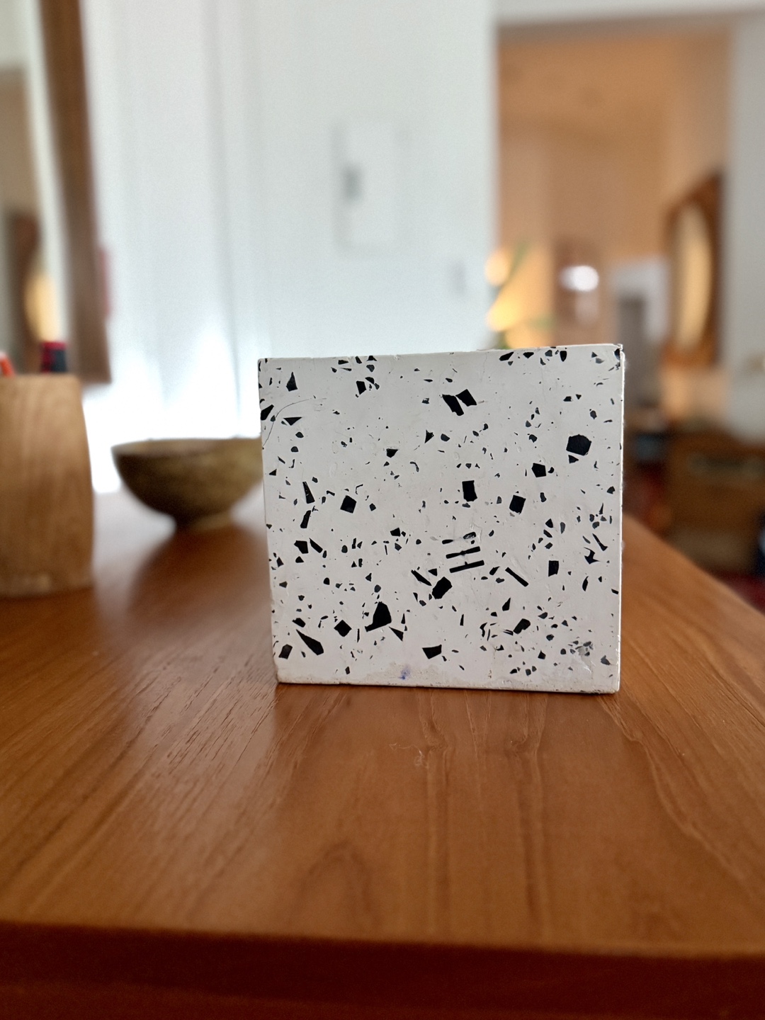 CB2 Terrazzo Cube Planters — Pair - photo 4