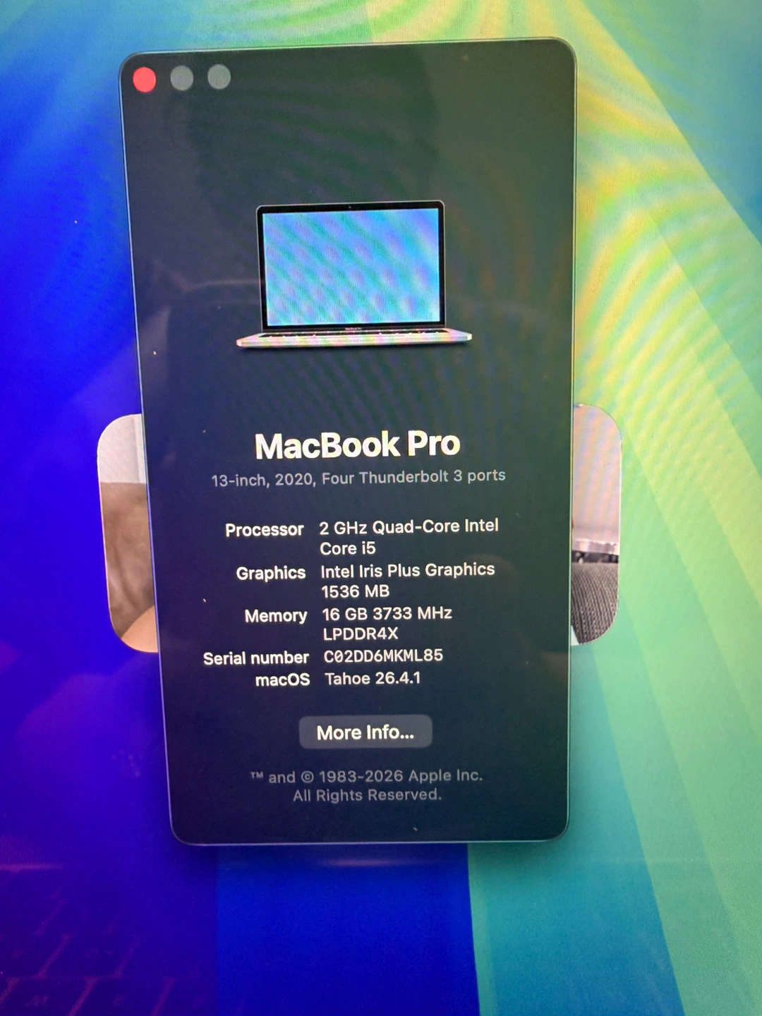 Apple MacBook Pro 13-inch, 2020, MKB83LL/A - photo 5