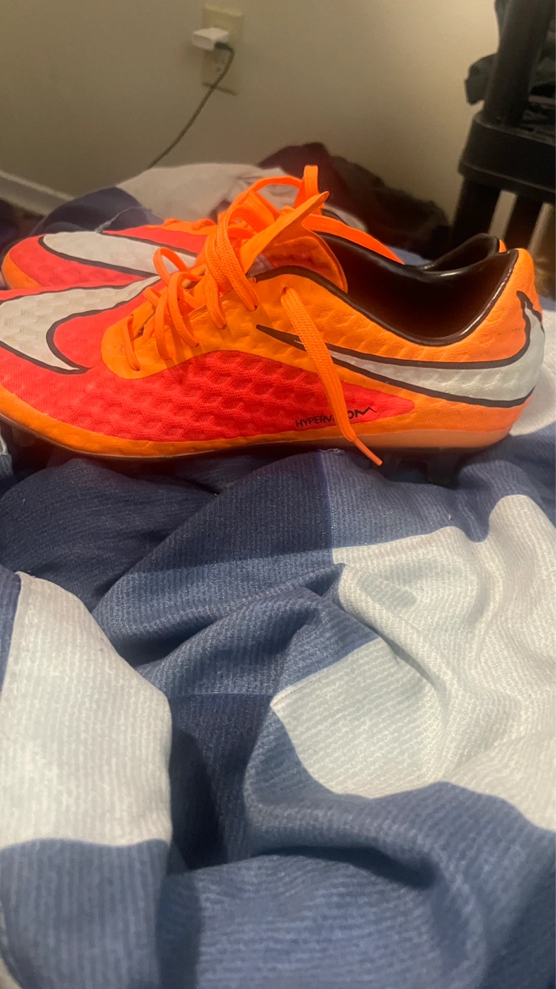 Nike Hypervenom Phantom II FG Soccer Cleats Orange White US 8 - photo 3