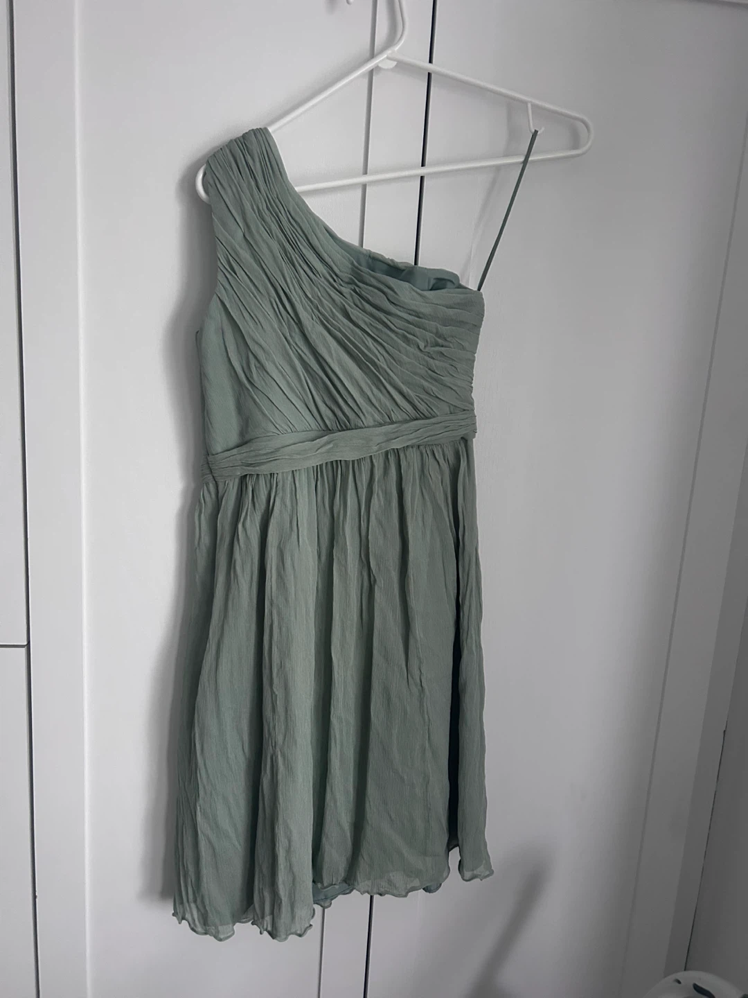 J. Crew One Shoulder Ruched Dress Size 2