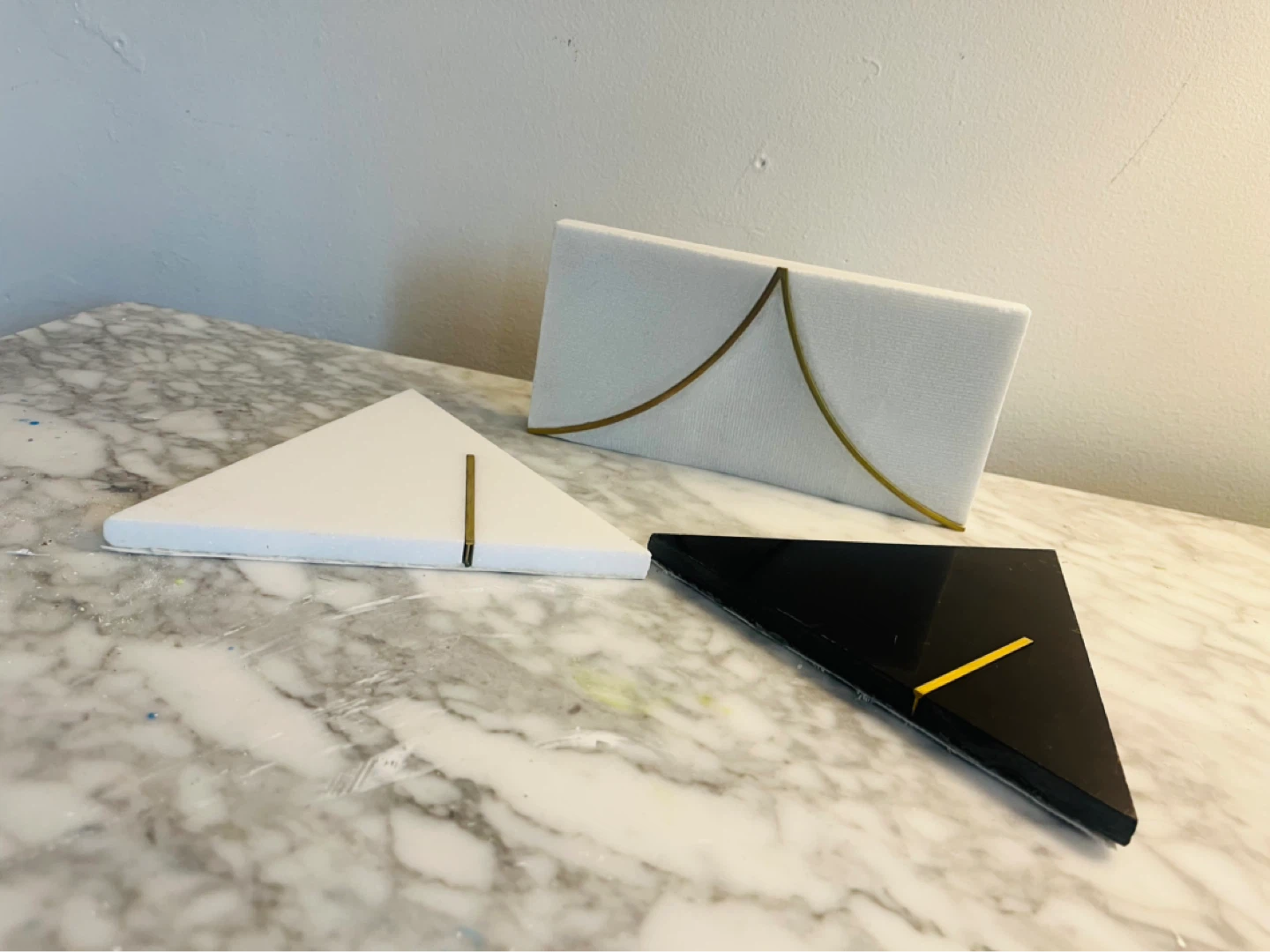 Modern Polished Stone Abstract Decor Pieces