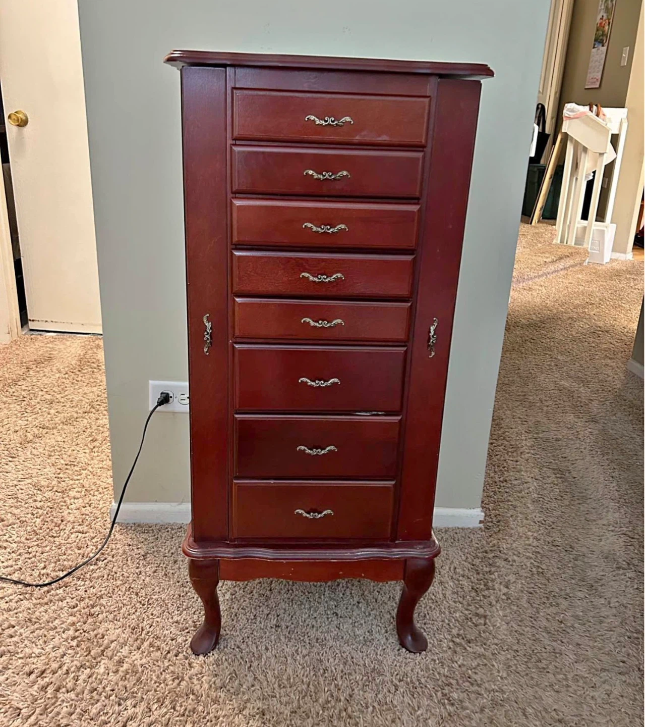 1989 Powell Olde English Jewelry Armoire