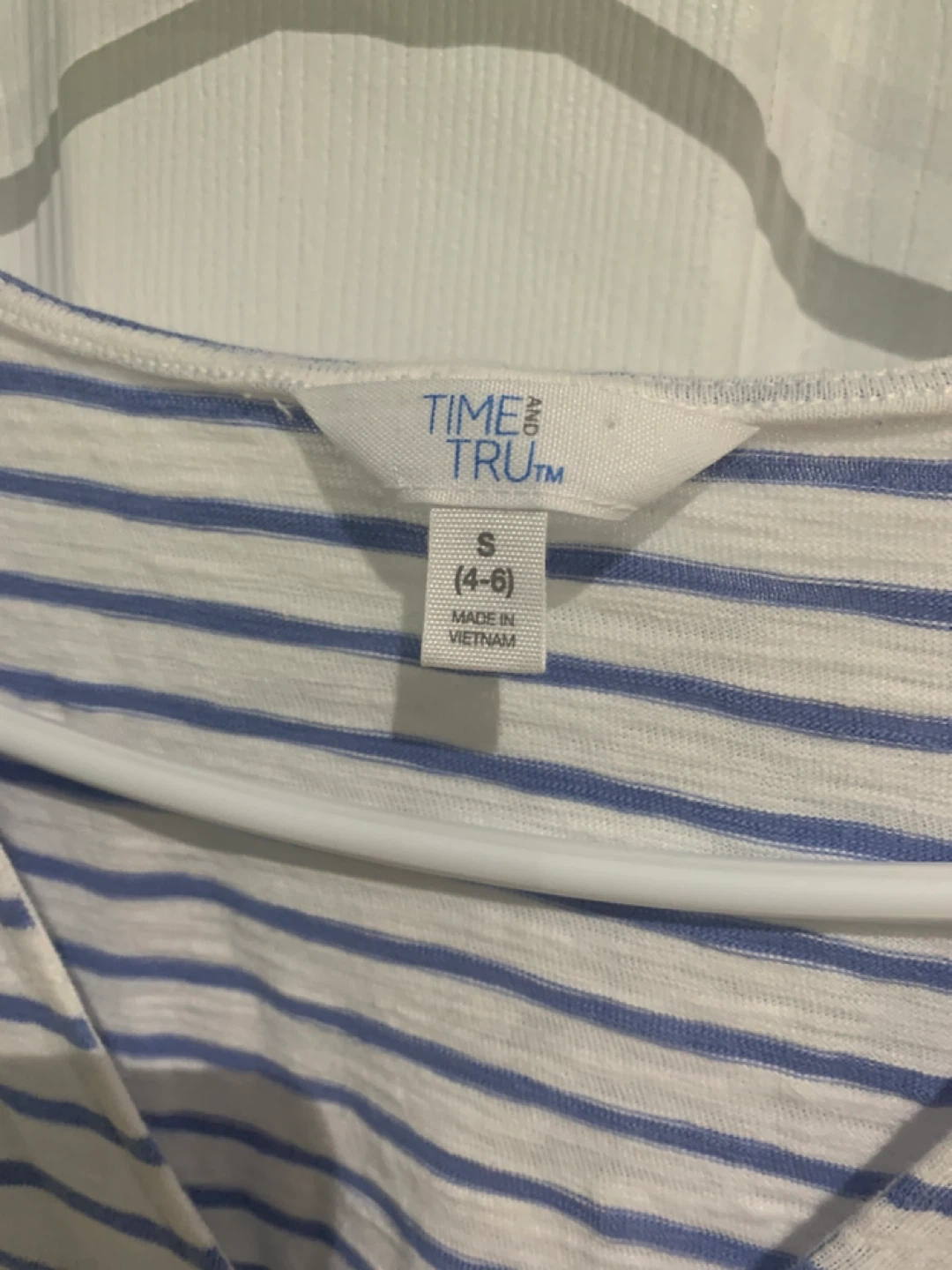 Time and Tru Women's Striped Wrap Romper Size S - photo 2