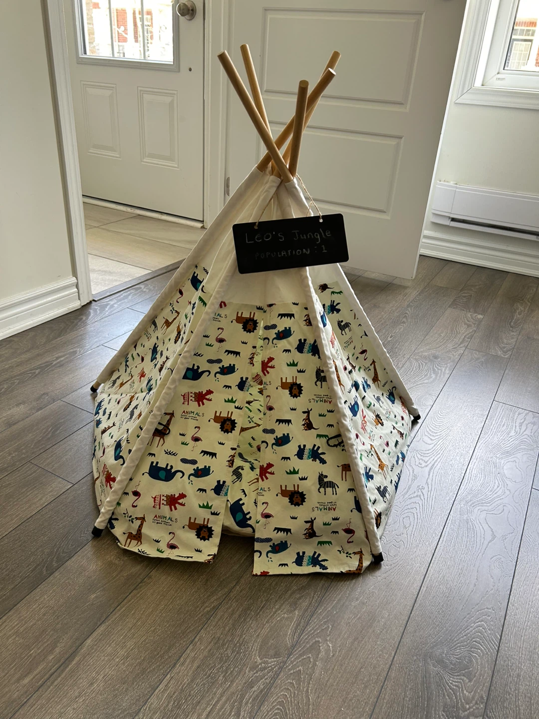 Dog/Cat Animal Print Teepee Tent - photo 2
