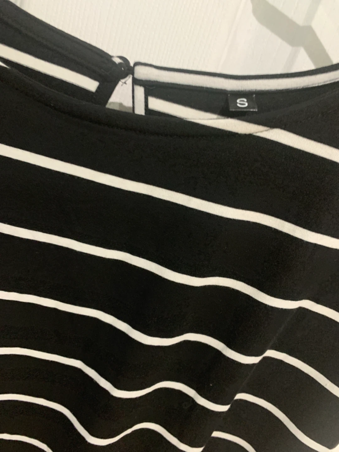 Black & White Striped Romper - Size S - photo 2
