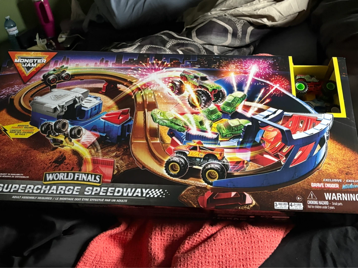 Monster Jam World Finals Supercharge Speedway Playset