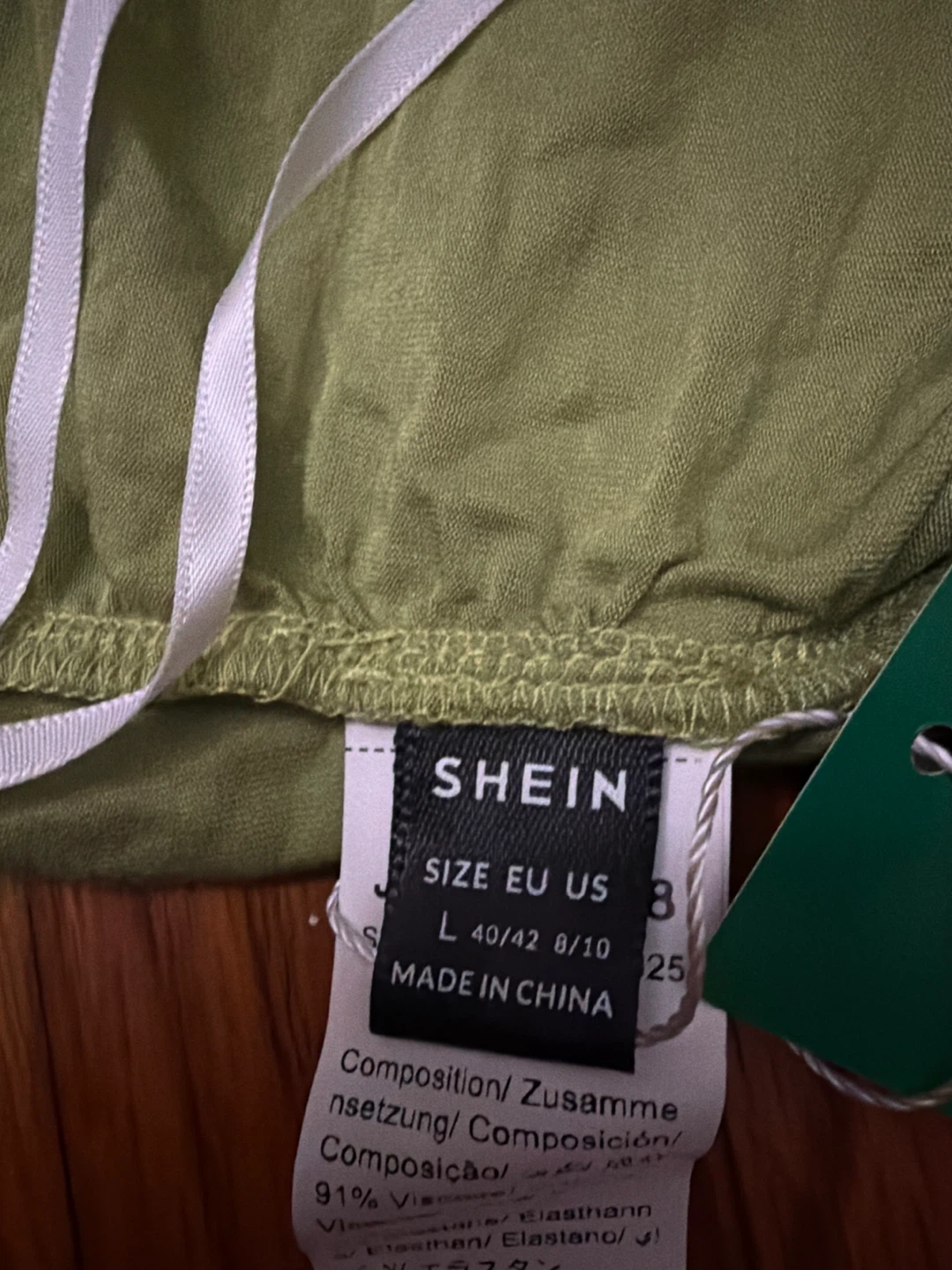SHEIN Olive Green Ruched Tube Top - photo 5