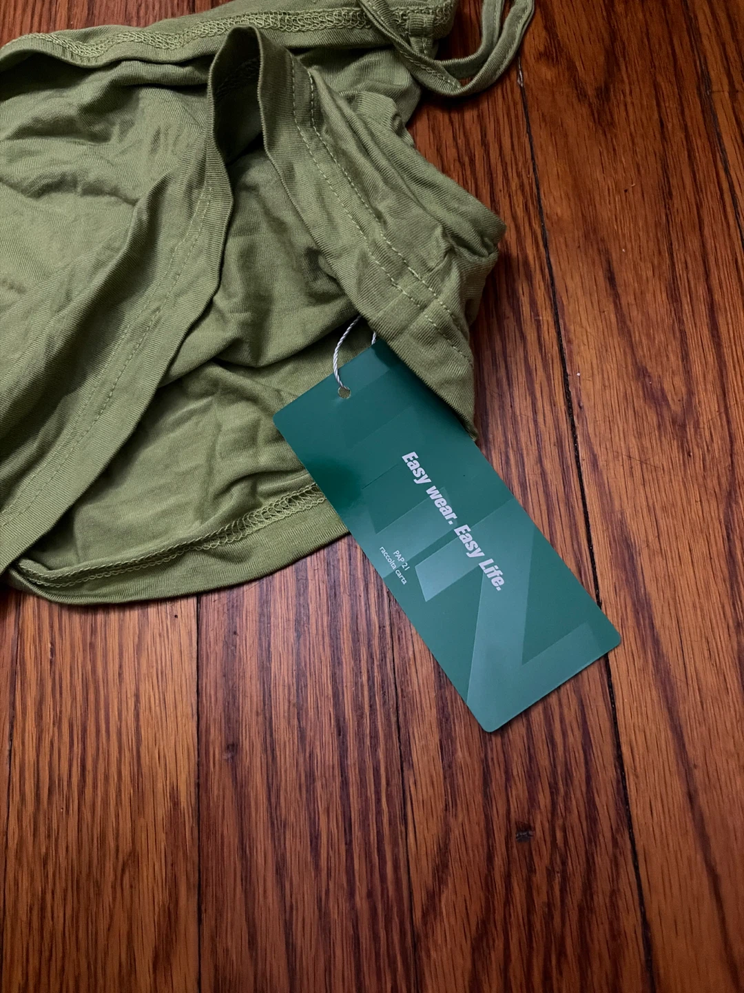 SHEIN Olive Green Ruched Tube Top - photo 2