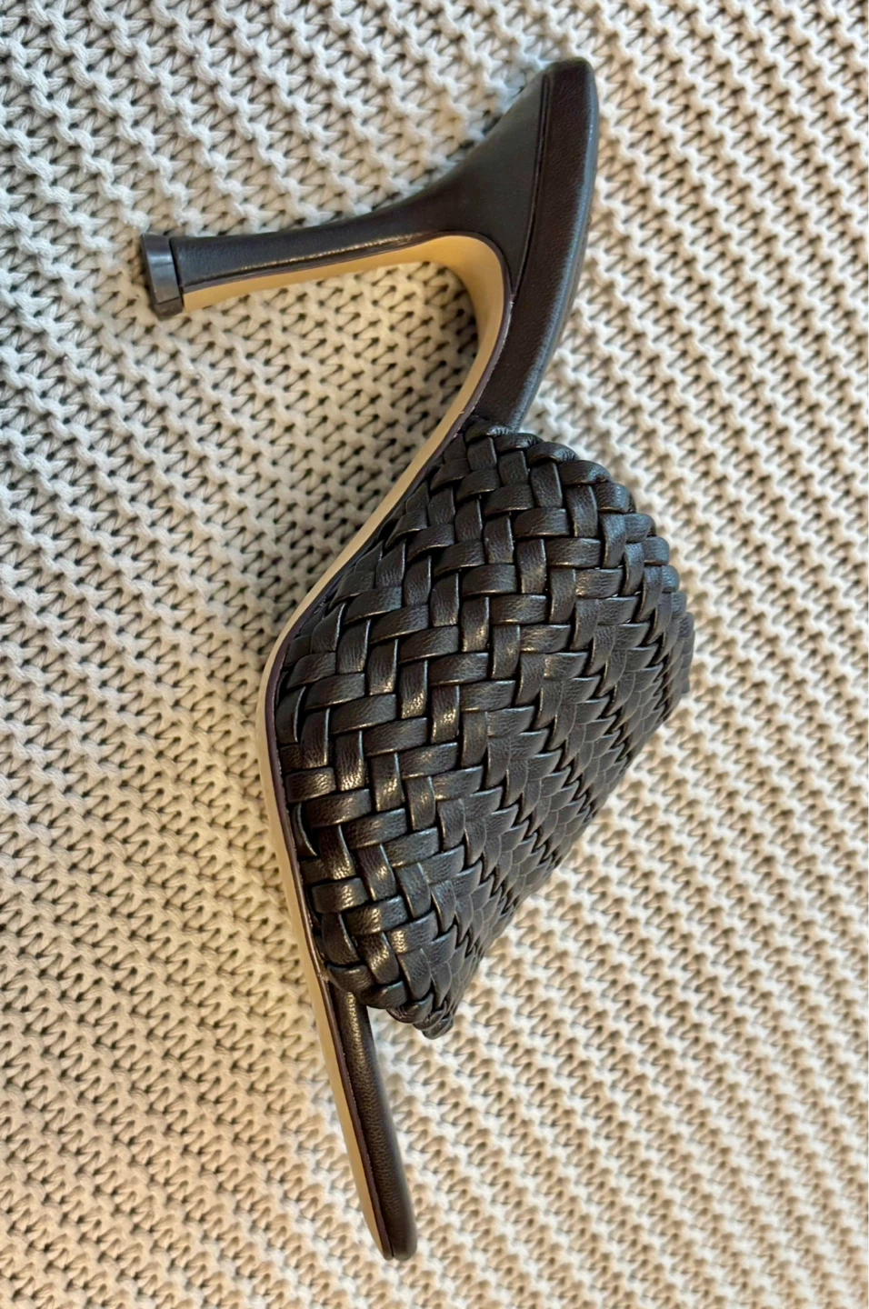 H&M Woven Heeled Mules - Brown - photo 5