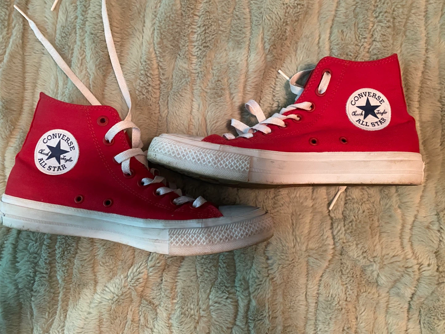 Converse Chuck Taylor All Star II Red High Top Sneakers - photo 2