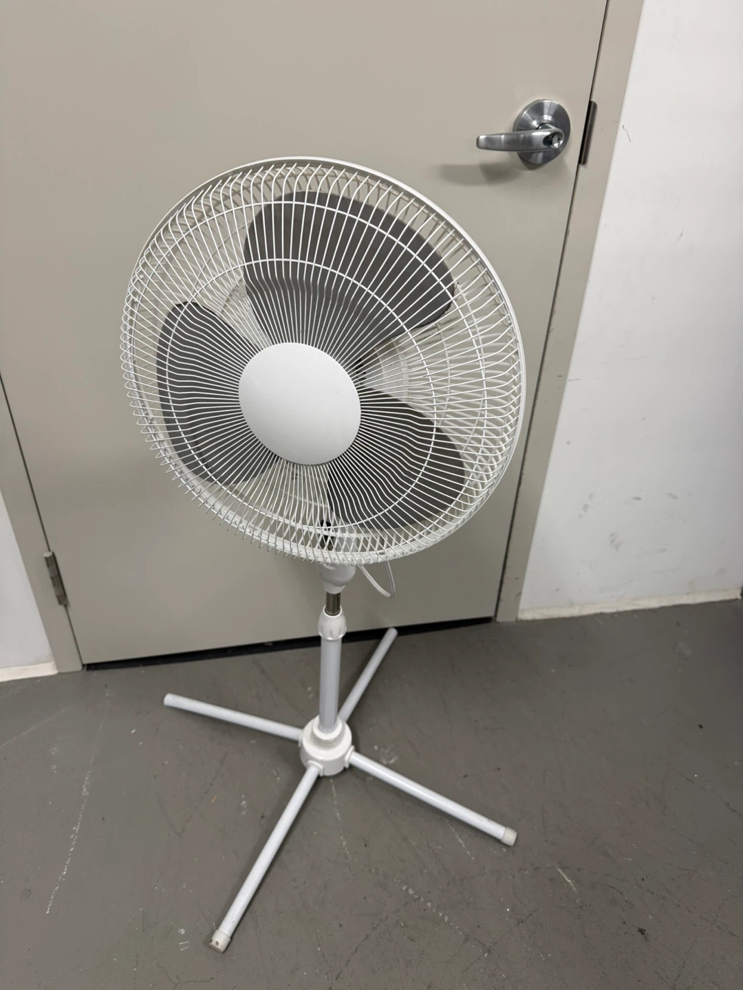 White Pedestal Fan